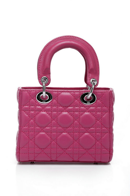 mini lady dior lambskin leather bag 6328 rosered